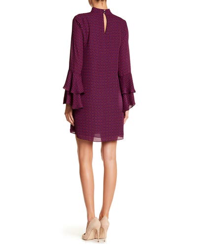 CECE Choker Bell Sleeve Dress