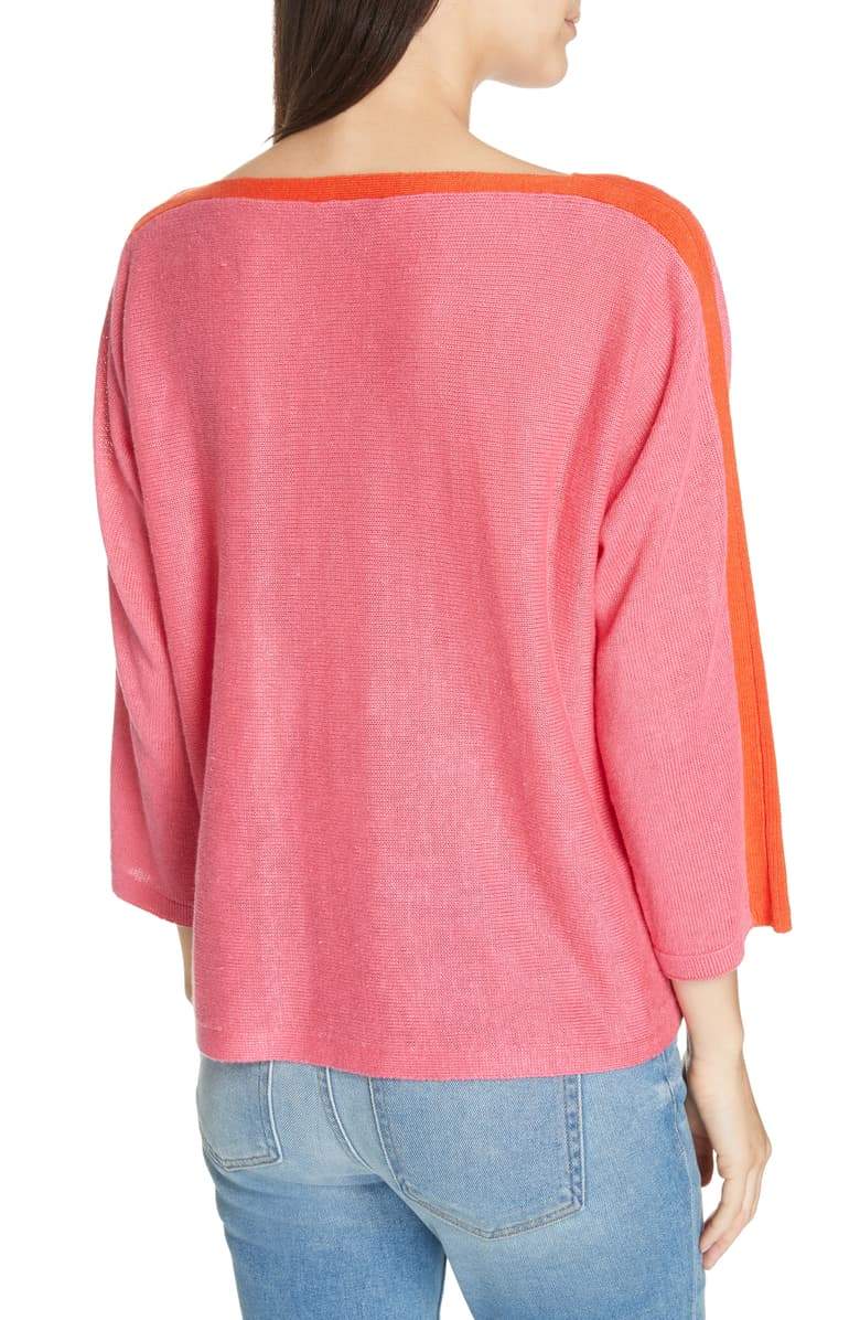 Eileen Fisher Organic Linen Boat-Neck Top - TopLine Fashion Lounge