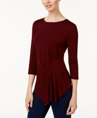 Vince Camuto Gathered Asymmetrical Top - TopLine Fashion Lounge