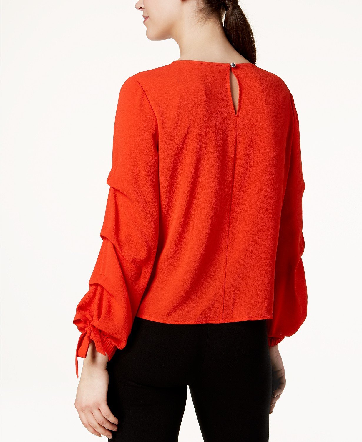 Vince Camuto Tiered-Sleeve Boat-Neck Top - TopLine Fashion Lounge