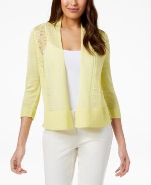 Alfani Sheer Mixed-Knit Cardigan - TopLine Fashion Lounge