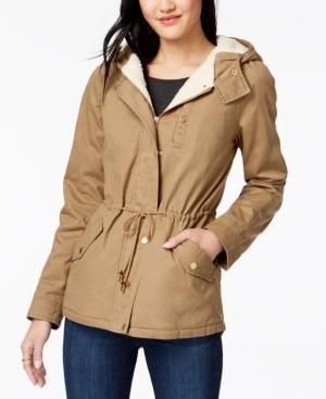 Collection B Juniors' Faux-Fur-Lined Hooded Parka - TopLine Fashion Lounge