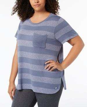 Calvin Klein Performance Womens Plus Fitness Workout T-Shirt - TopLine Fashion Lounge