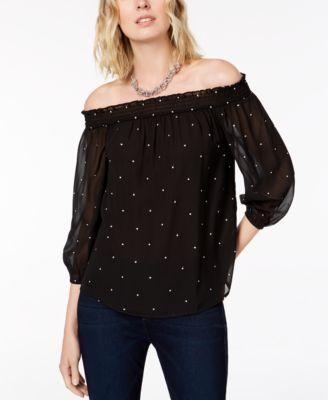 DOT OFF SHOULDER - TopLine Fashion Lounge