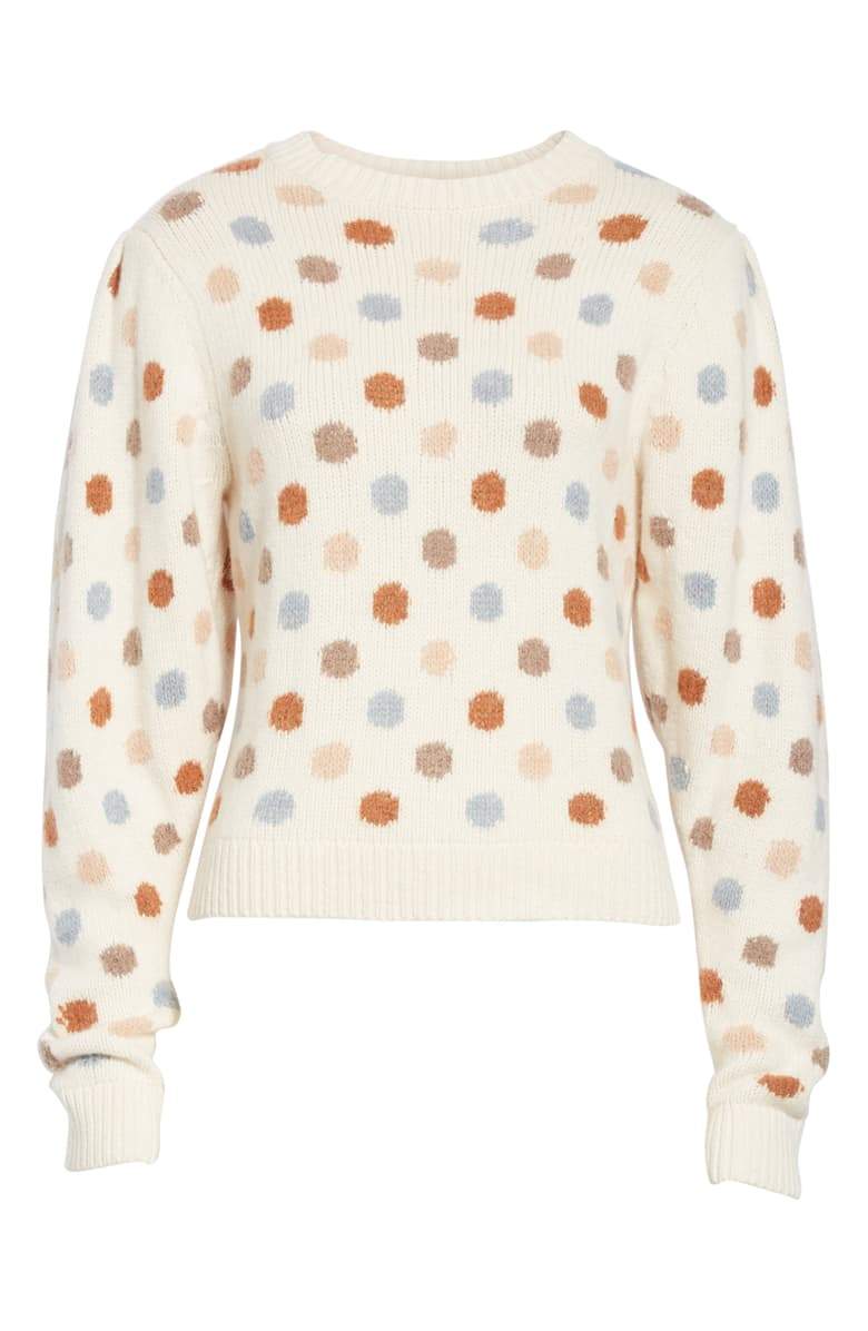 La Vie Rebecca Taylor Jacquard Dot Sweater - TopLine Fashion Lounge