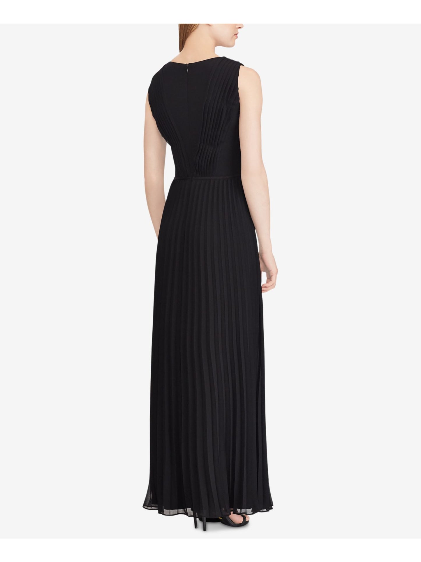 Lauren Ralph Lauren Womens Lalita Sequined Lace Inset Evening Dress