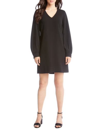 KAREN KANE Blouson Sleeve Crepe Dress