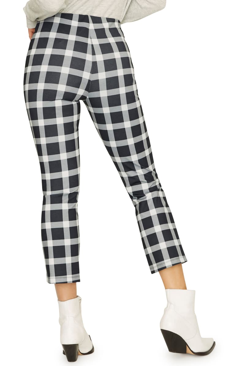 Sanctuary Womens Cyber Disco Plaid Cropped Leggings - TopLine Fashion Lounge