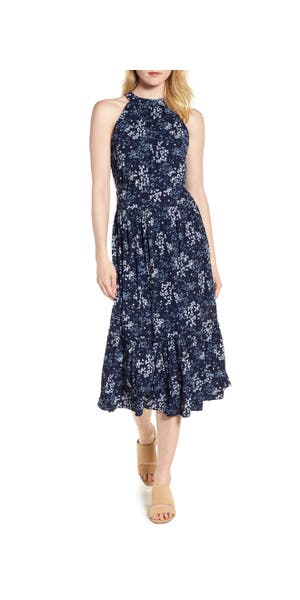 MICHAEL Michael Kors Halter Midi Dress in Regular & Petite Sizes