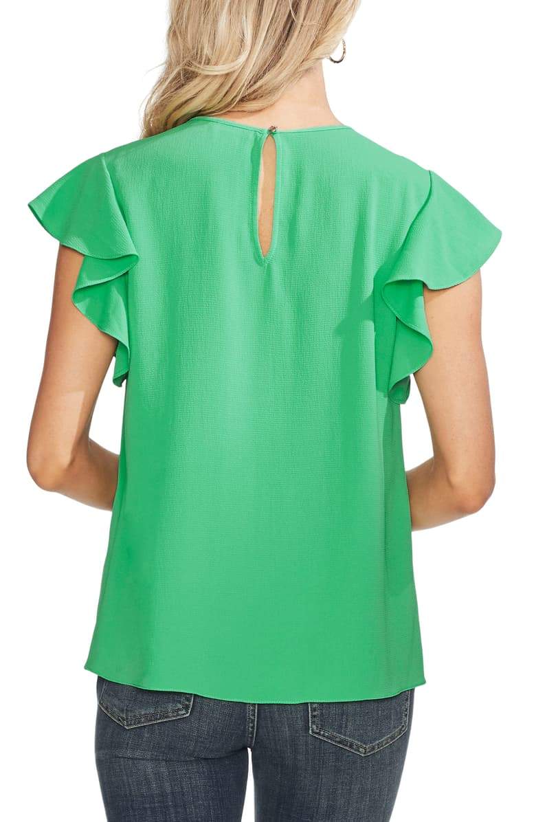 Vince Camuto Flutter-Sleeve Top - TopLine Fashion Lounge