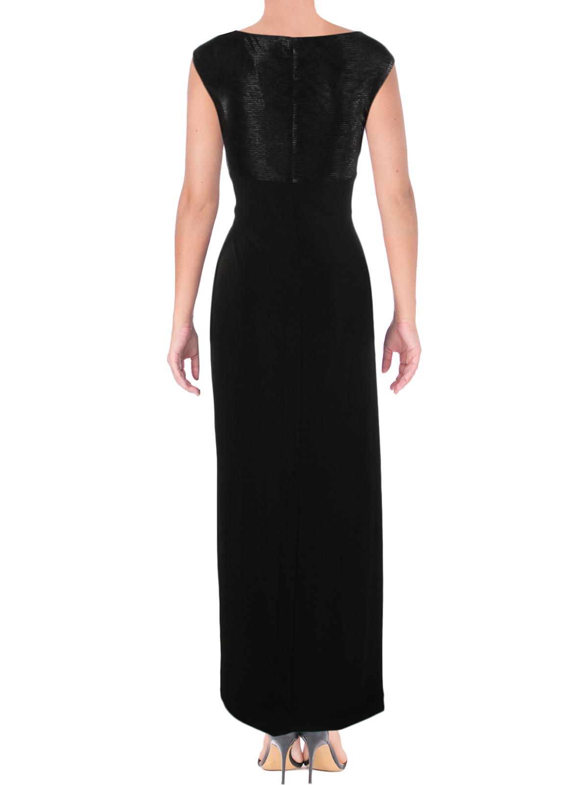 Lauren Ralph Lauren Beaded Cowl-Neck Gown
