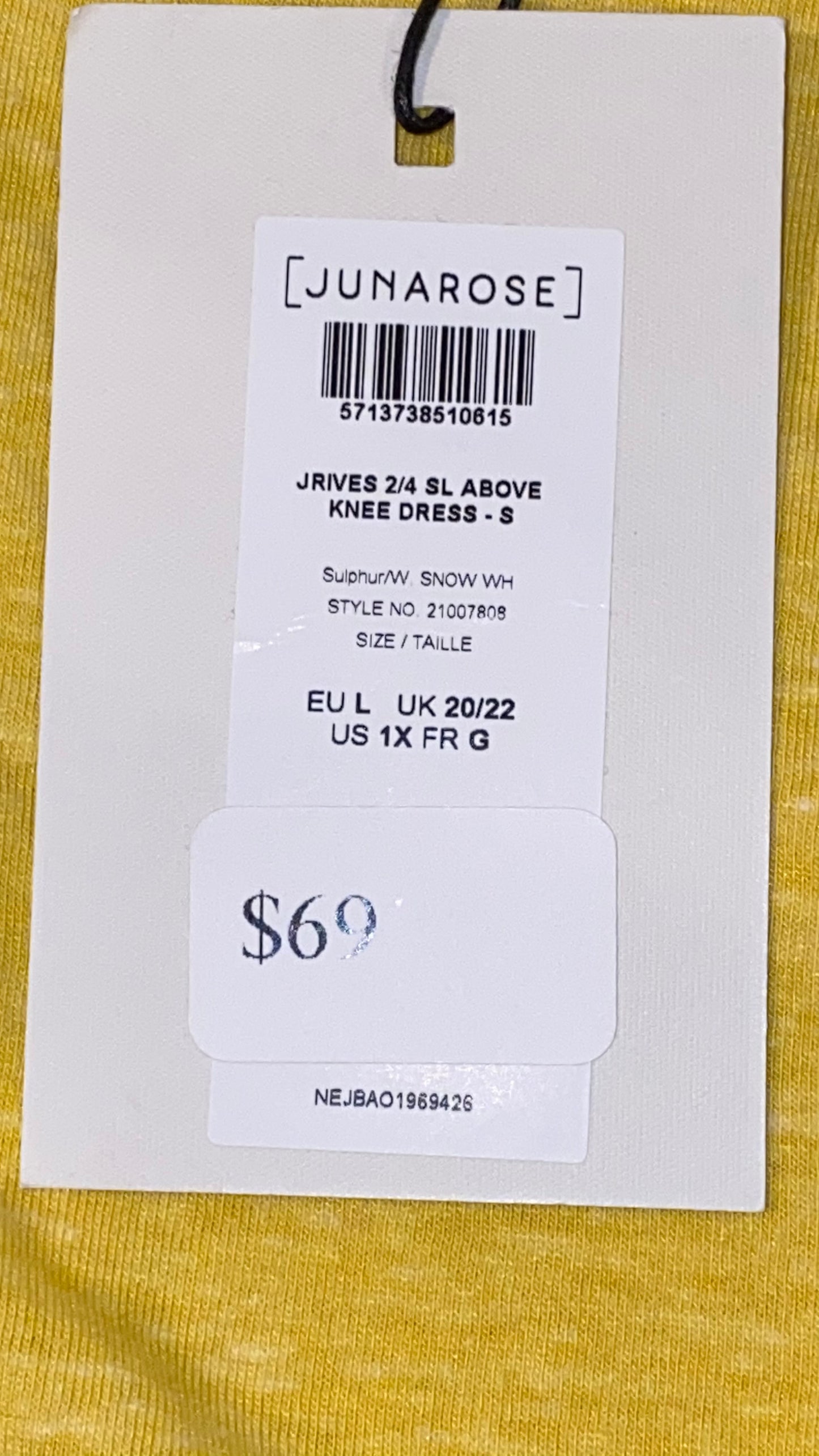 Junarose Plus Ives Embroidered Tee Dress