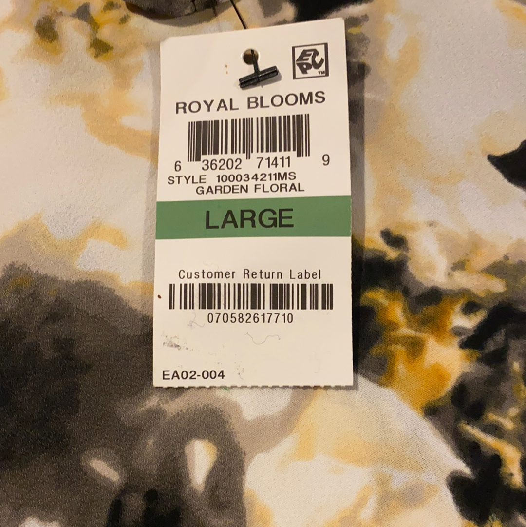 Alfani Womens Floral Tiered Sleeves Pullover Top