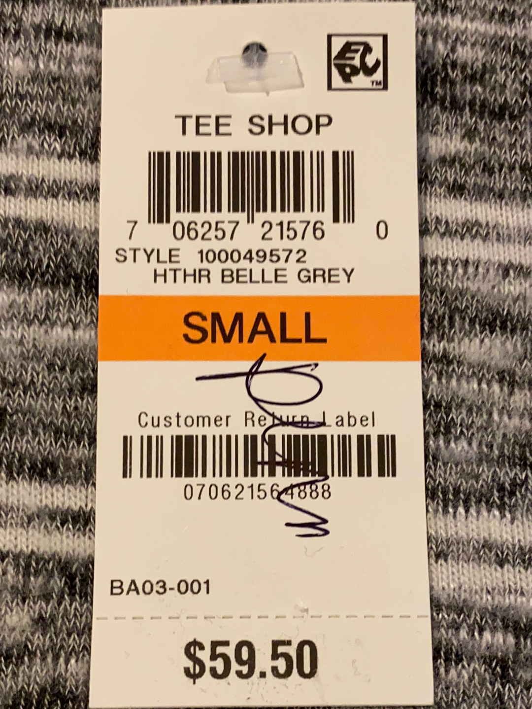 I.N.C. Long-Sleeve Striped Top
