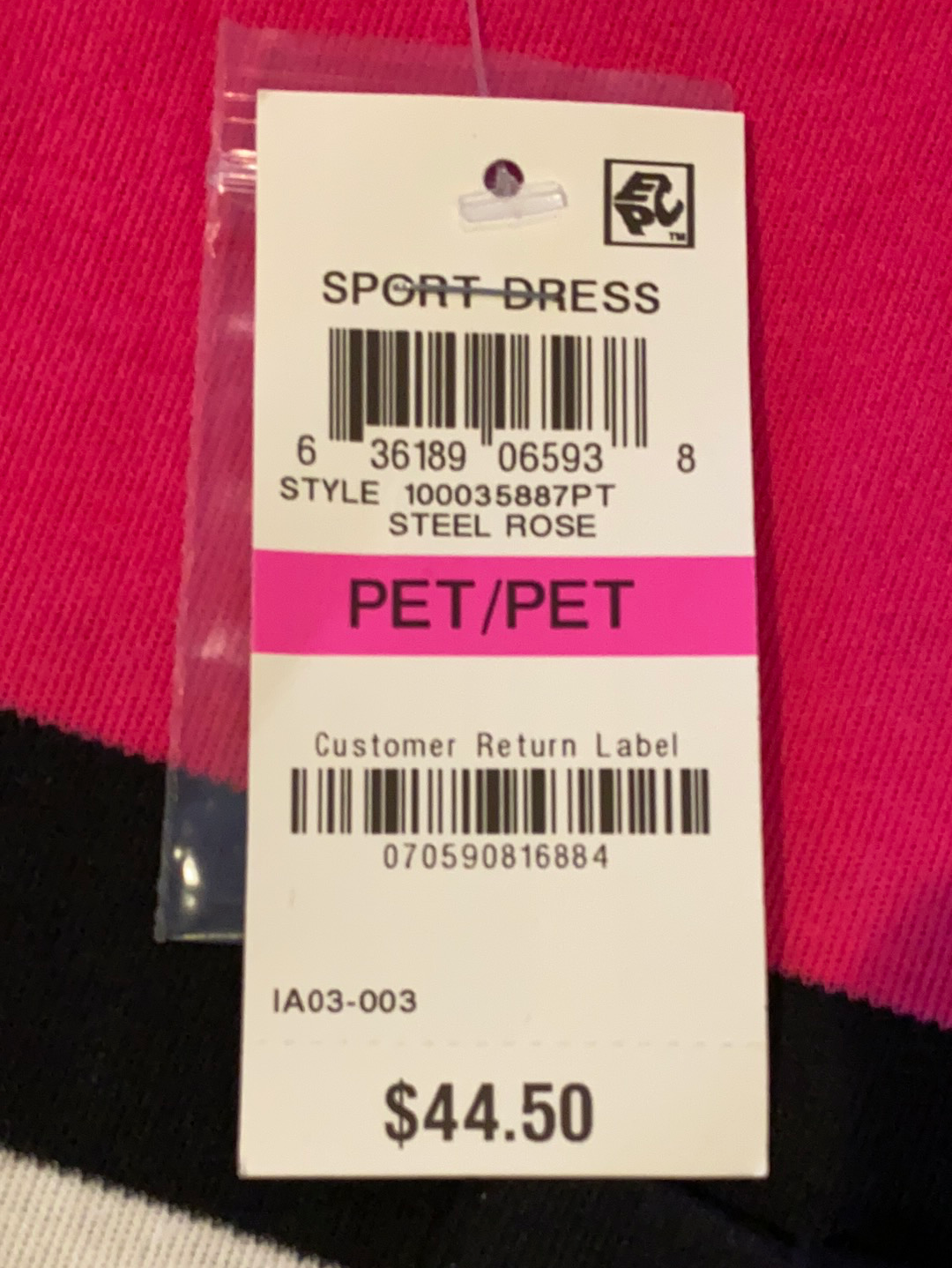 Karen Scott Petite Striped Boat-Neck Dress