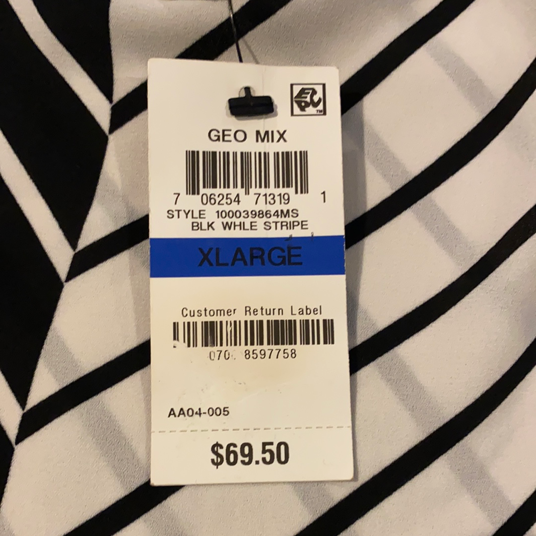 Alfani Striped Ruffle-Sleeve Top