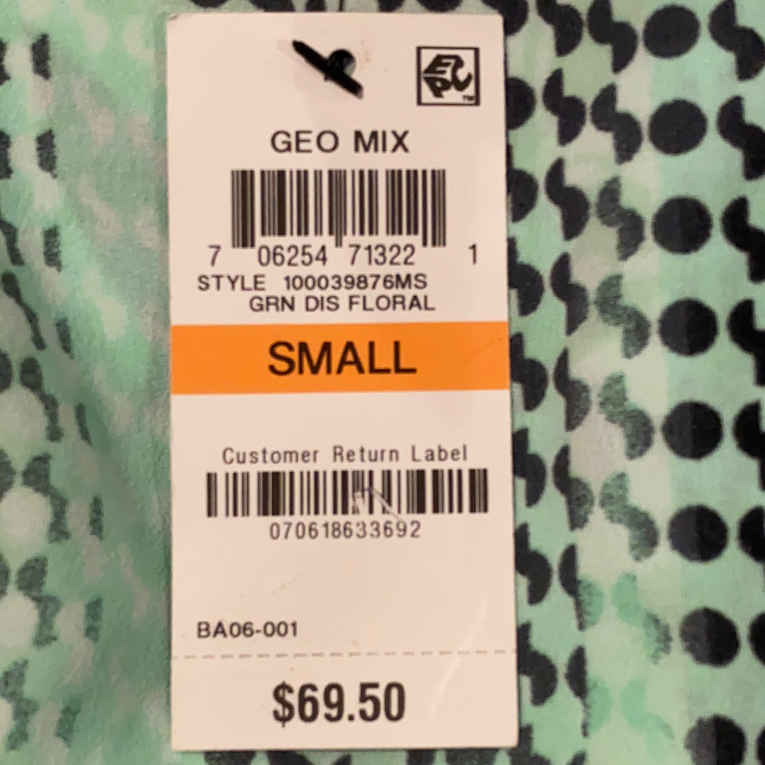 Alfani Printed Ruffled-Sleeve Zip-Back Top