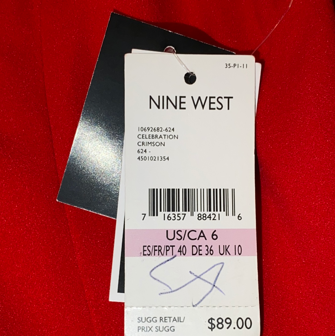 Nine West Sleeveless Ruffled Sheath Dress