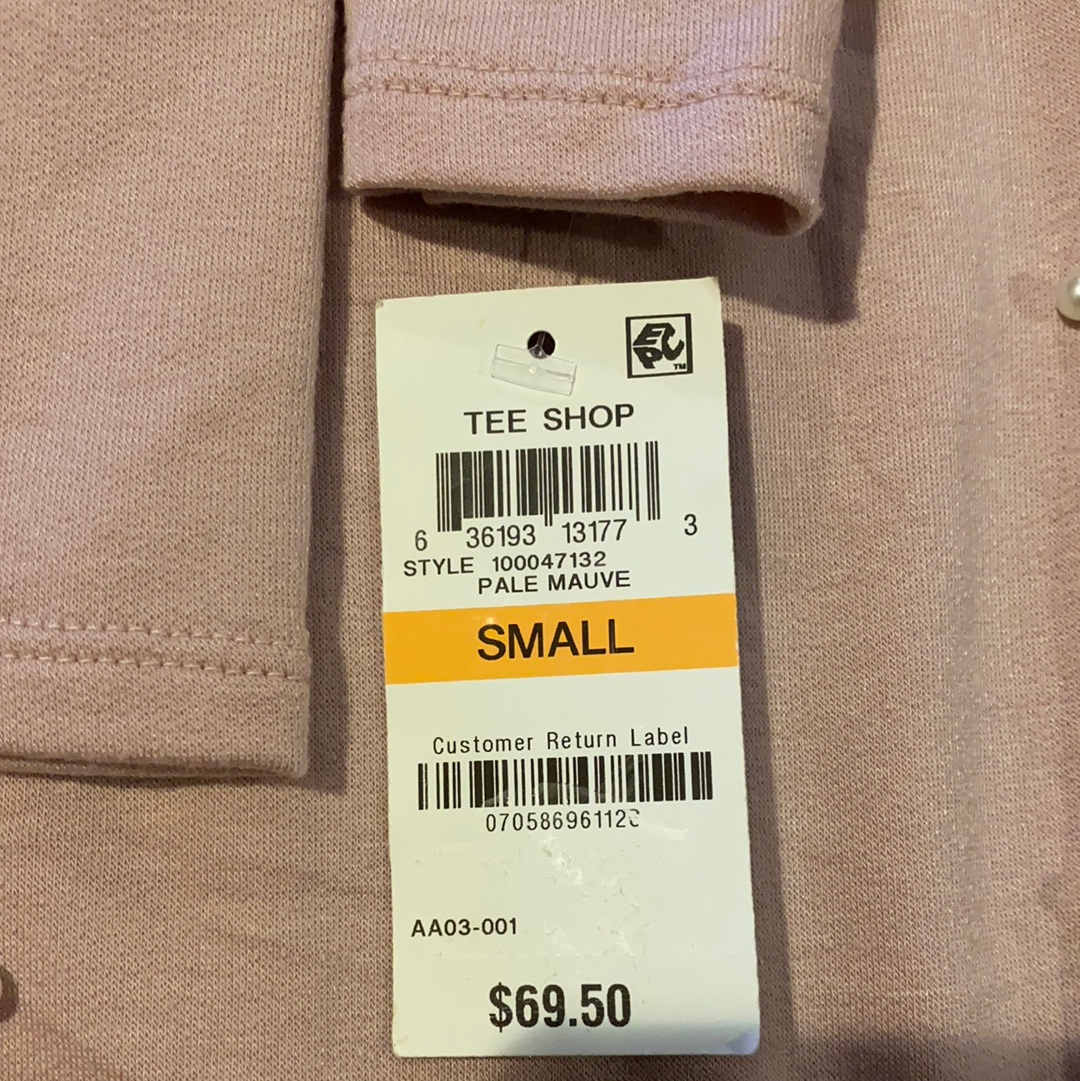 I.N.C. Imitation Pearl Sweatshirt