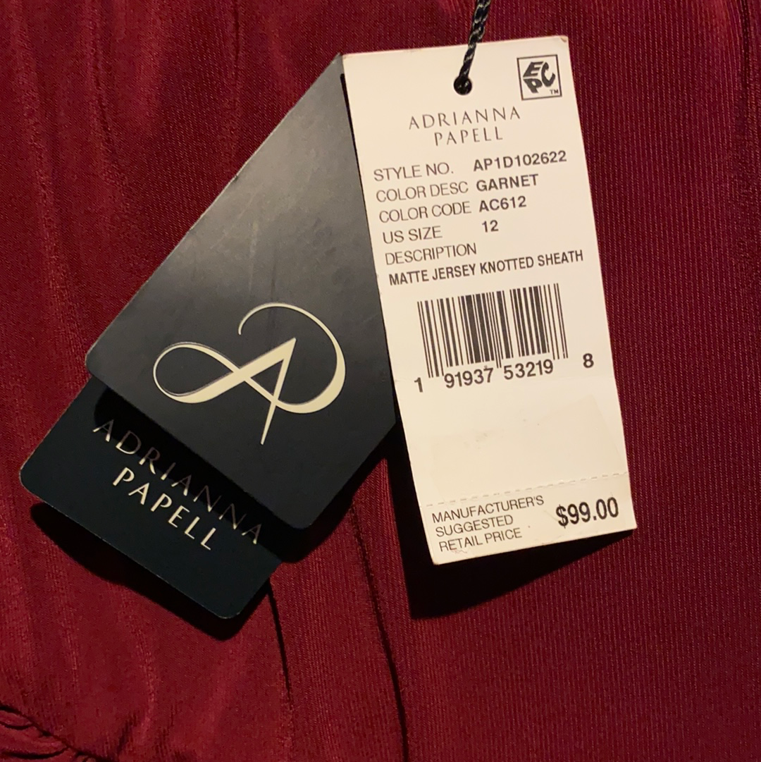 Adrianna Papell Draped Jersey Dress