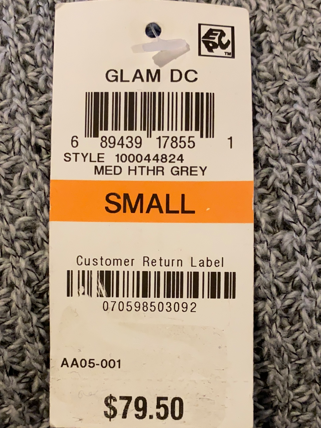 I.N.C. Varsity-Striped Eyelash-Trim Sweater