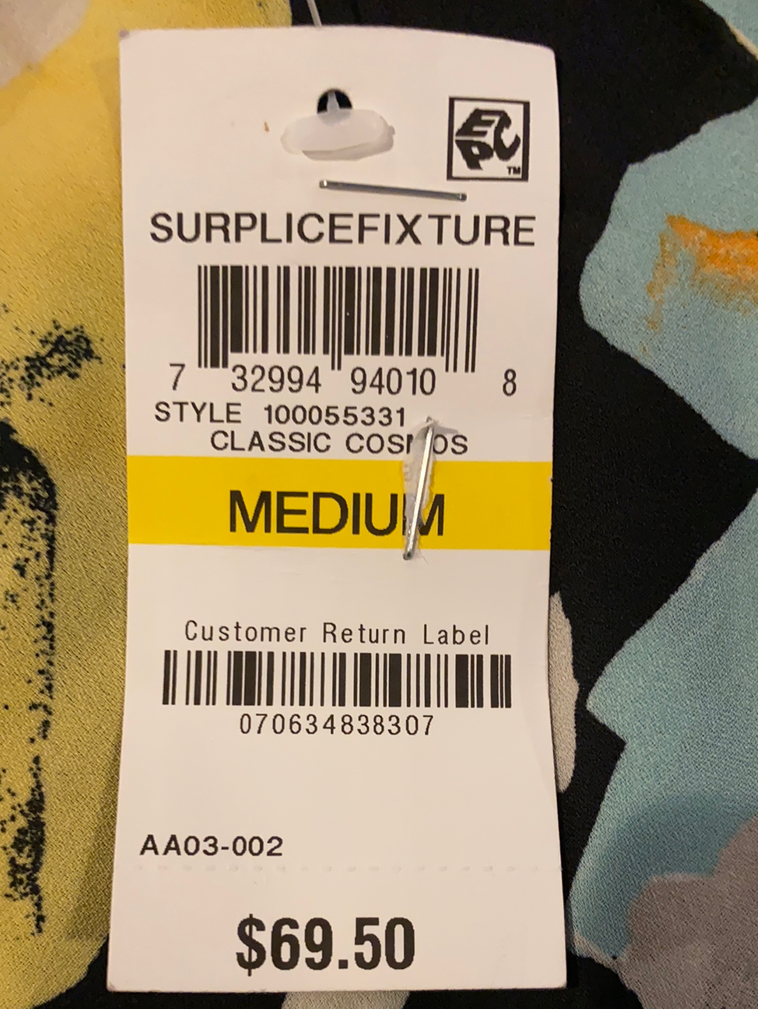 INC Floral Surplice Top