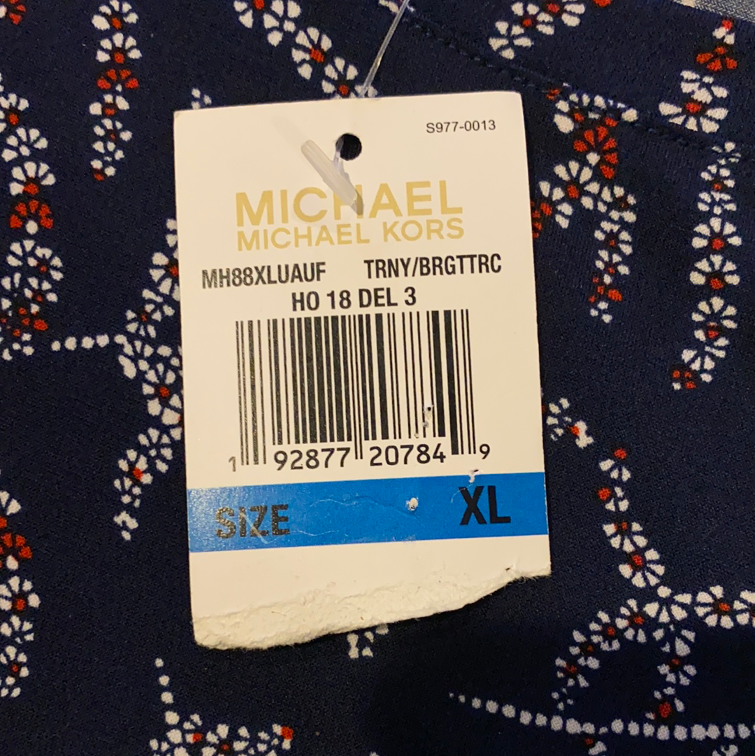 Michael Kors Printed Bell-Sleeve Dress, In Regular & Petite Sizes