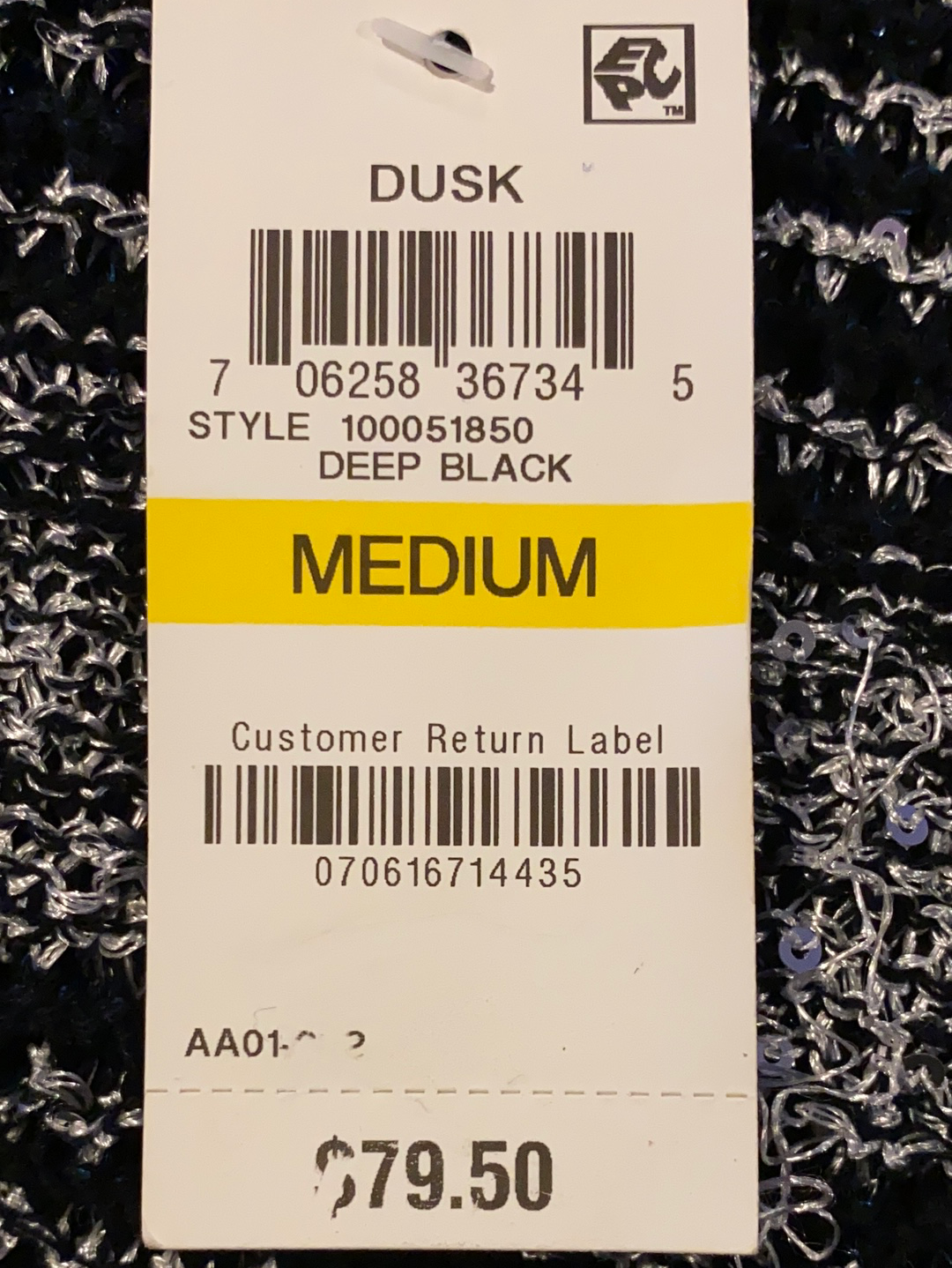 INC Sequined Sweater Tunic