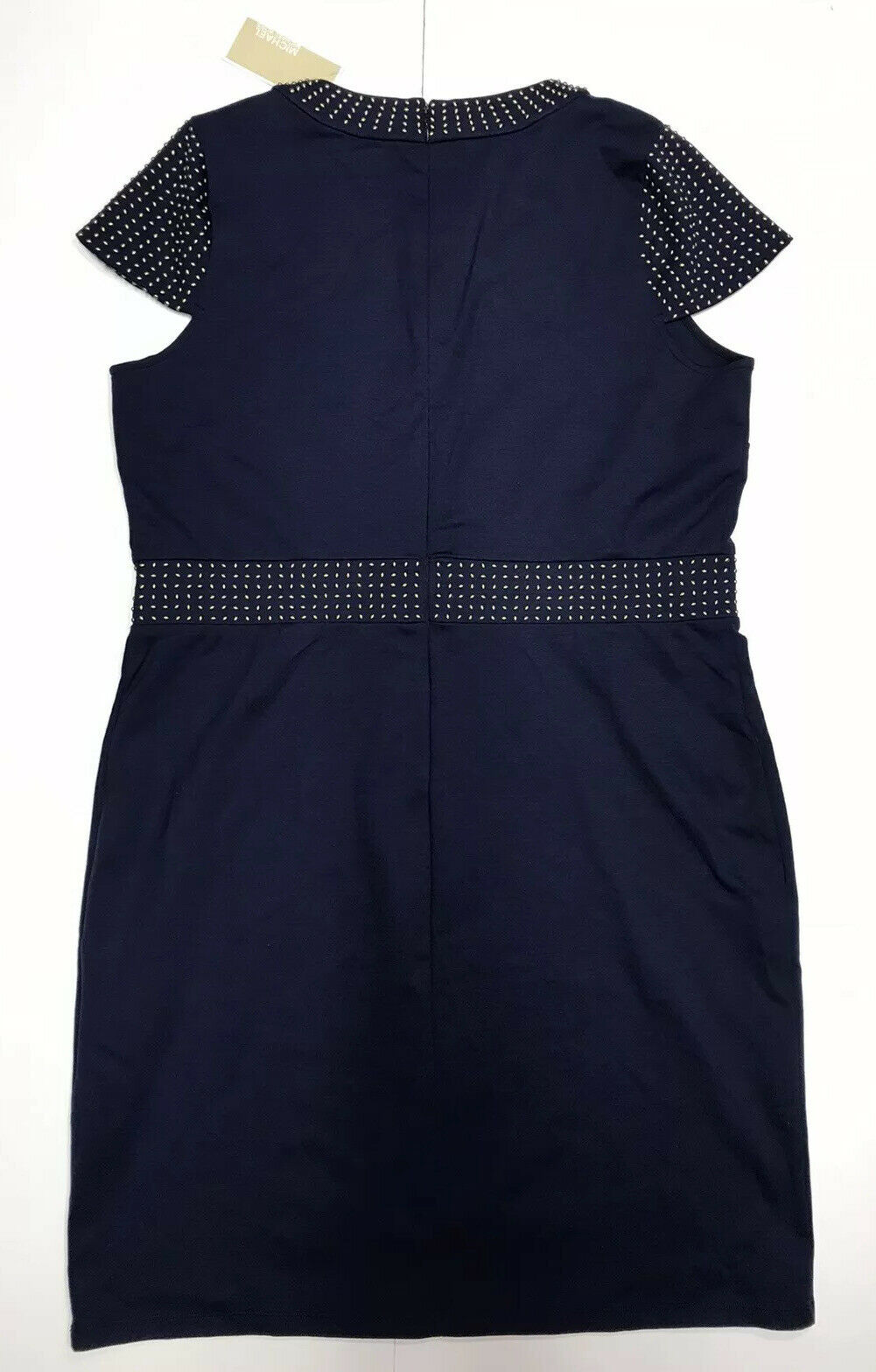 MICHAEL MICHAEL KORS Ponte Stud Sheath Dress In True Navy