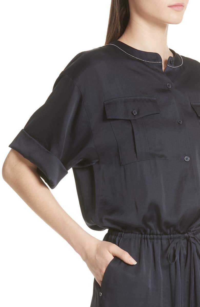 Benson Luminous Cloth Shirt Dress - TopLine Fashion Lounge