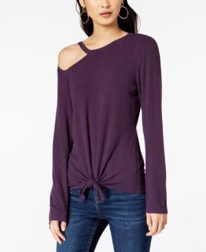 I.n.c. Shoulder-Cutout Tie-Front Top - TopLine Fashion Lounge