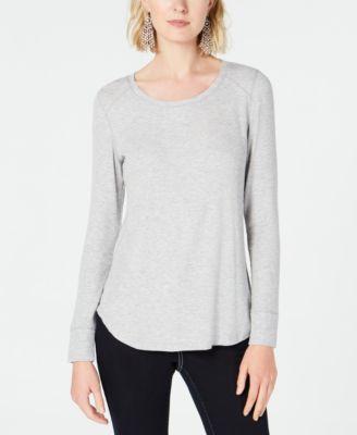 I.n.c. Ribbed Long-Sleeve T-Shirt - TopLine Fashion Lounge