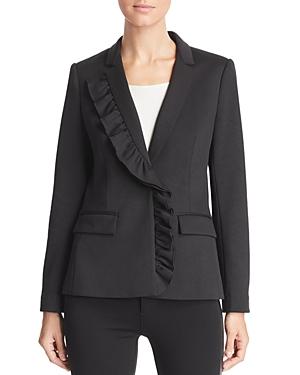 Le Gali Kiara Asymmetric Ruffle Blazer