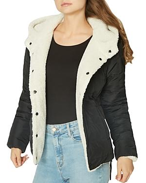 Sanctuary Womens Reversible Hooded Puffer Jacket