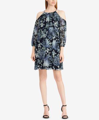 American Living Womens Pheiffer Georgette Floral Print Shift Dress - TopLine Fashion Lounge