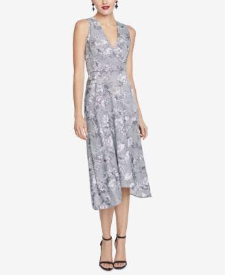 RACHEL Rachel Roy Giles Sleeveless Printed Dress Grey Combo 8 - 