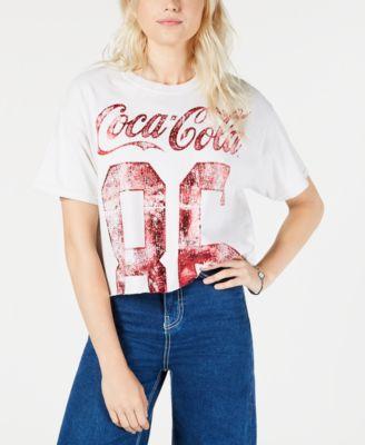 True Vintage Cotton Coca-Cola Cropped T-Shi Egret L - 