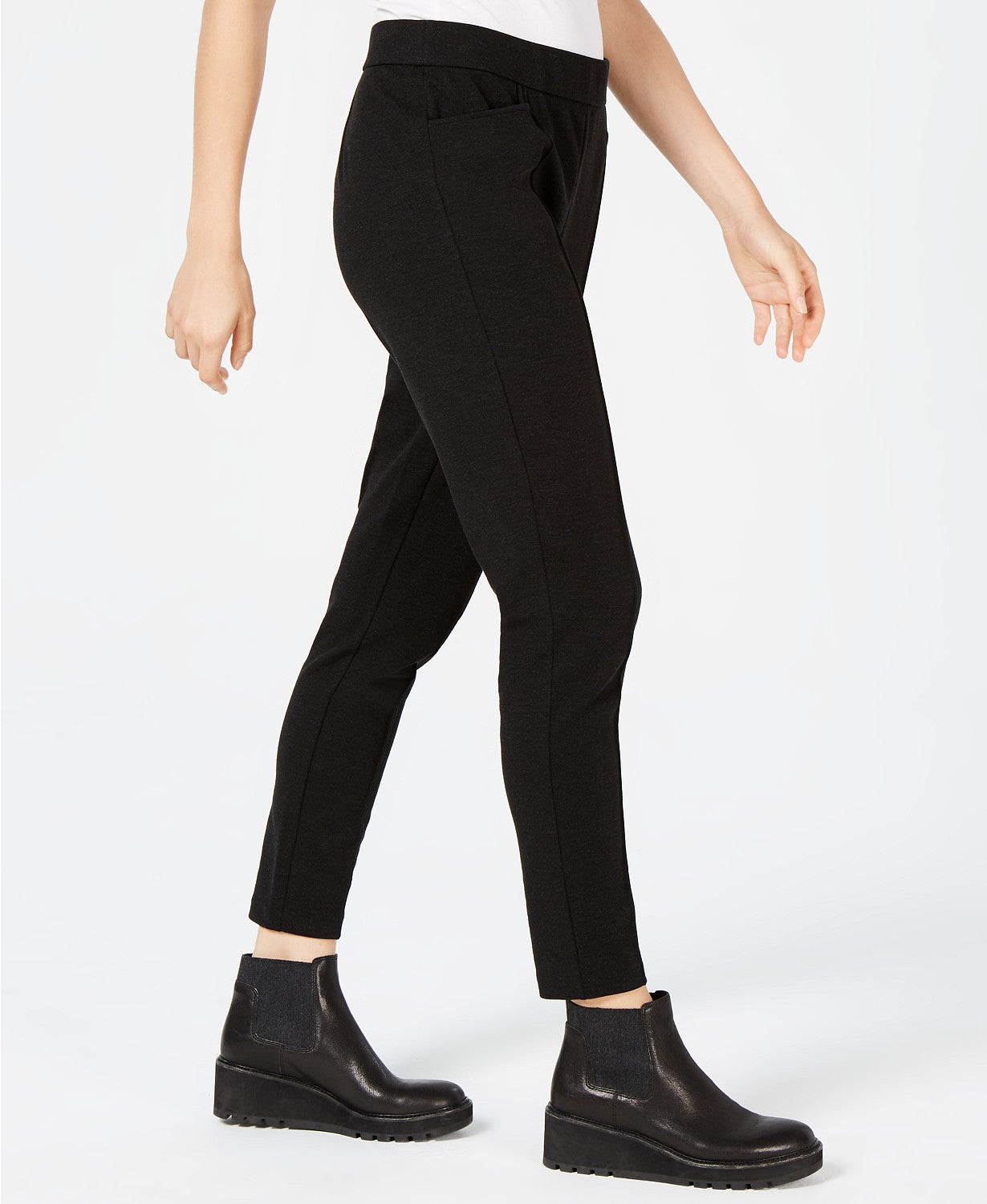 Eileen Fisher Tencel® Ponte Pintucked Skinny Pants