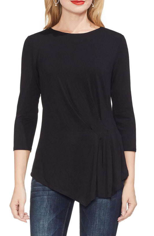 Vince Camuto Gathered Asymmetrical Top - TopLine Fashion Lounge