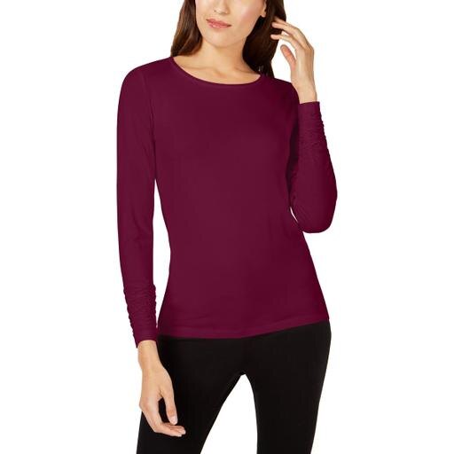 Alfani Long-Sleeve Ruched Top