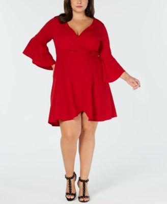 WRAP BODY FLOUNCE SLV BASIC - TopLine Fashion Lounge