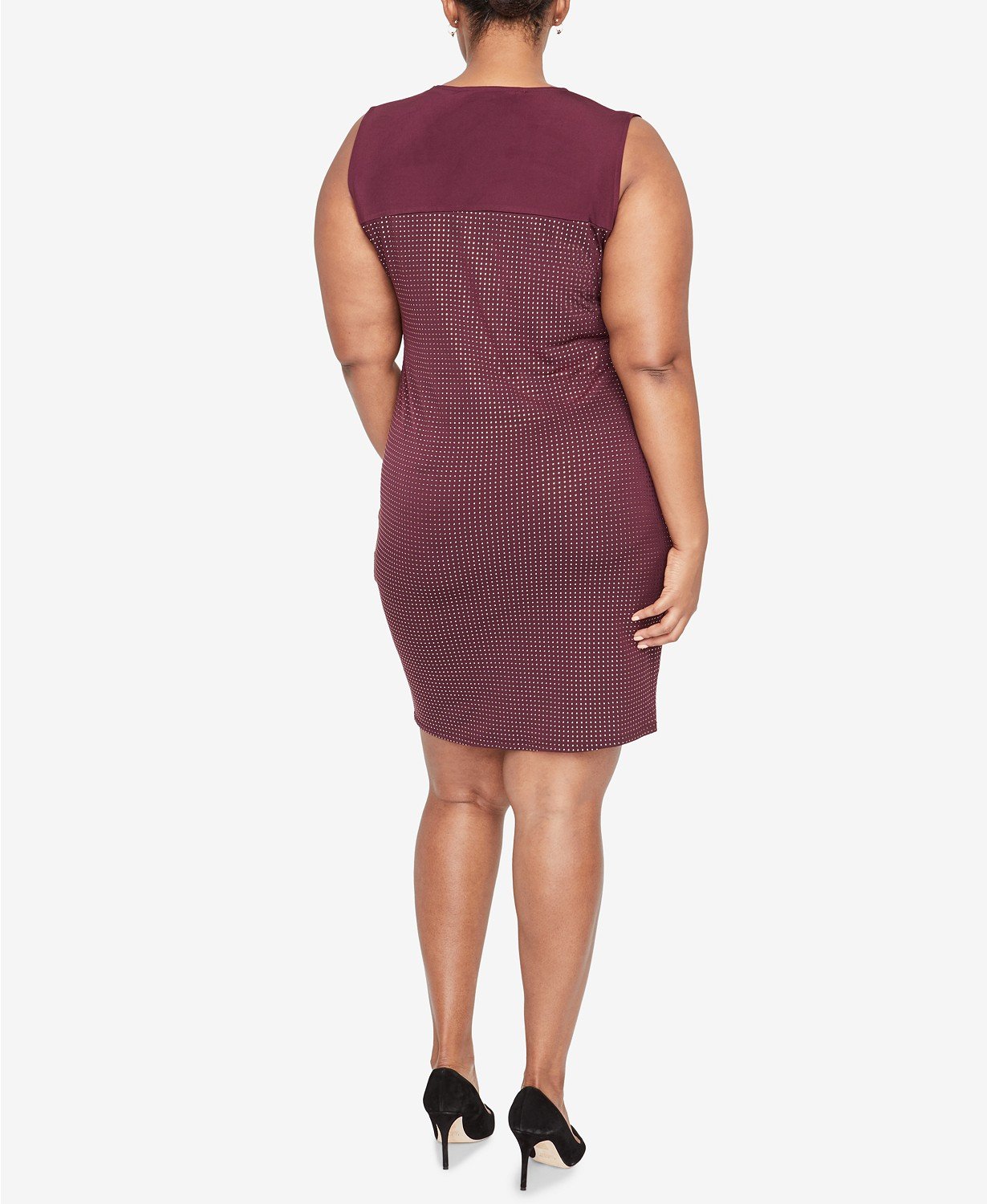 Rachel Rachel Roy Trendy Plus Size Studded Dress - TopLine Fashion Lounge