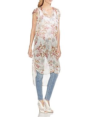Vince Camuto Wildflower Semi-Sheer Tunic - TopLine Fashion Lounge