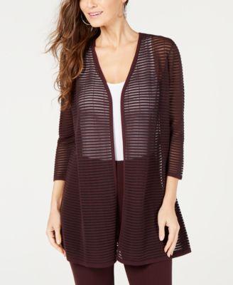 Alfani Illusion-Stripe Cardigan - TopLine Fashion Lounge