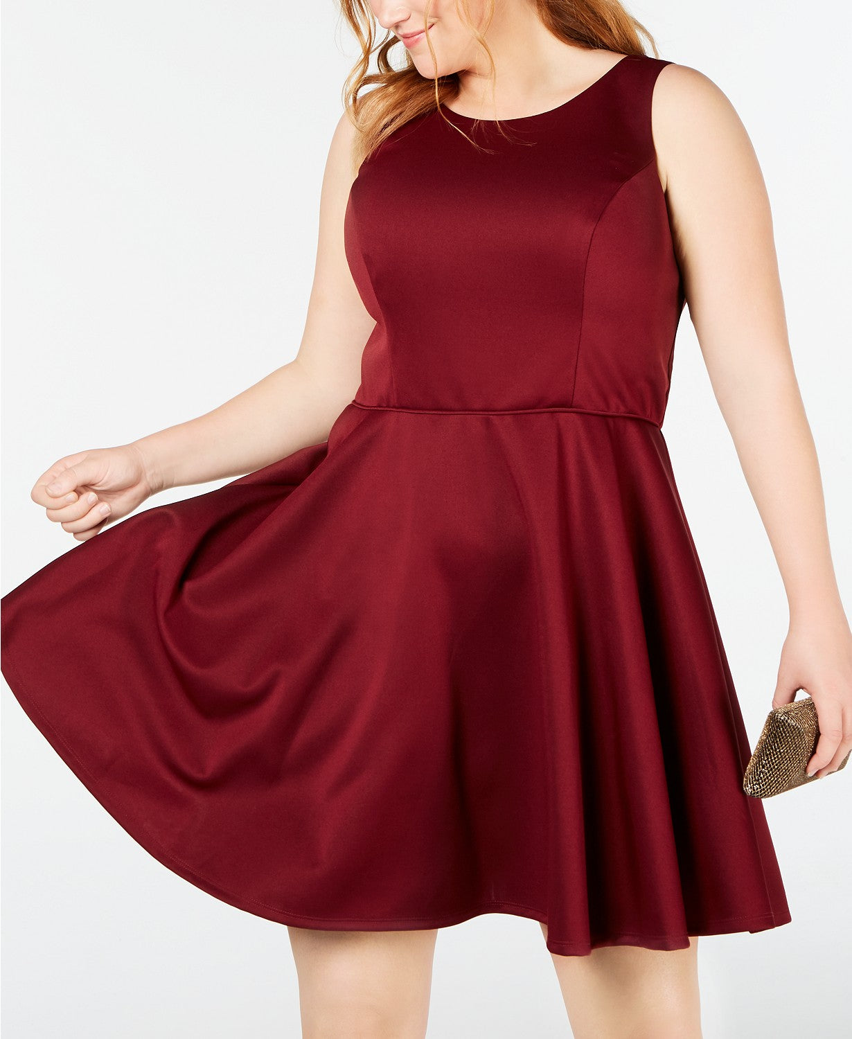 City Studios Trendy Plus Size A-Line Dress