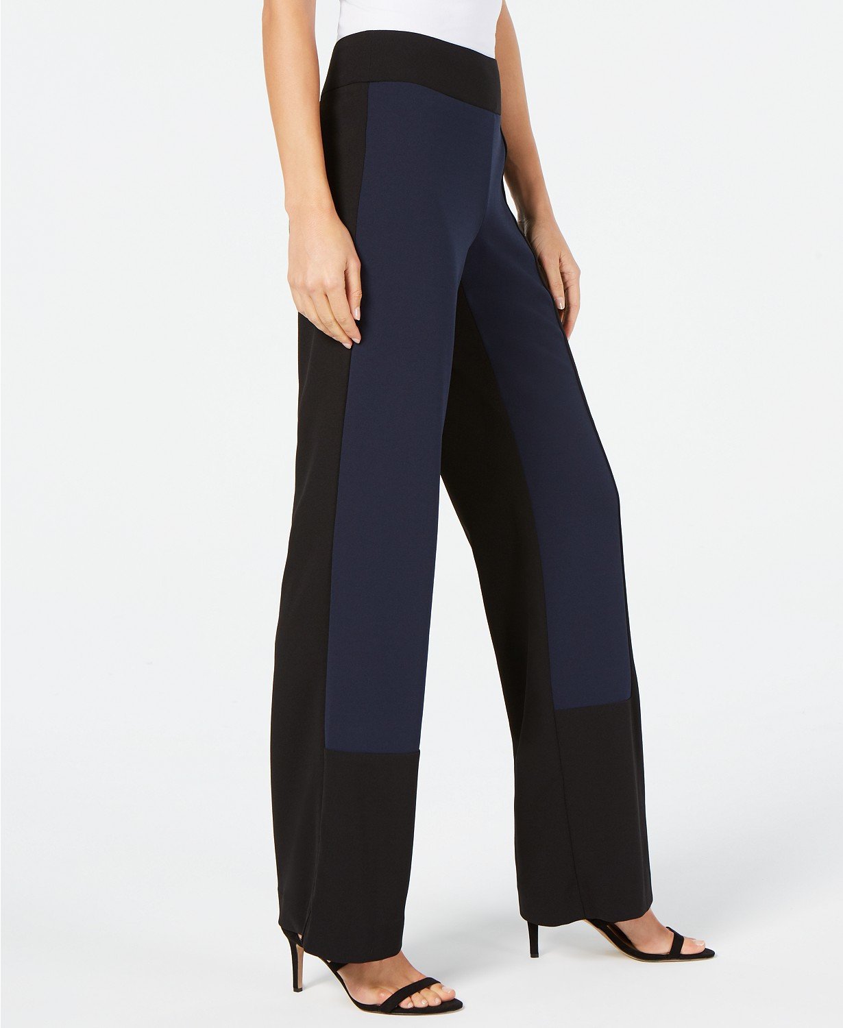 INC Womens Colorblock Mid-Rise Wide Leg Pants - TopLine Fashion Lounge