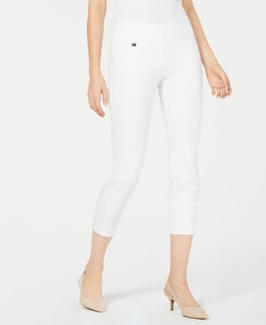 ALFANI Tummy-Control Cropped Skinny Pants