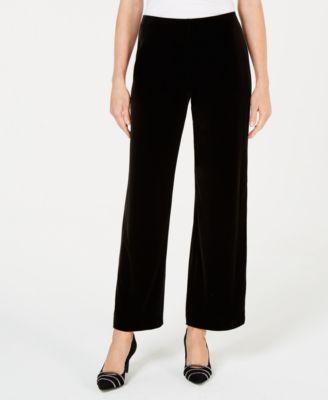 fani Velvet Wide-Leg Pants - TopLine Fashion Lounge