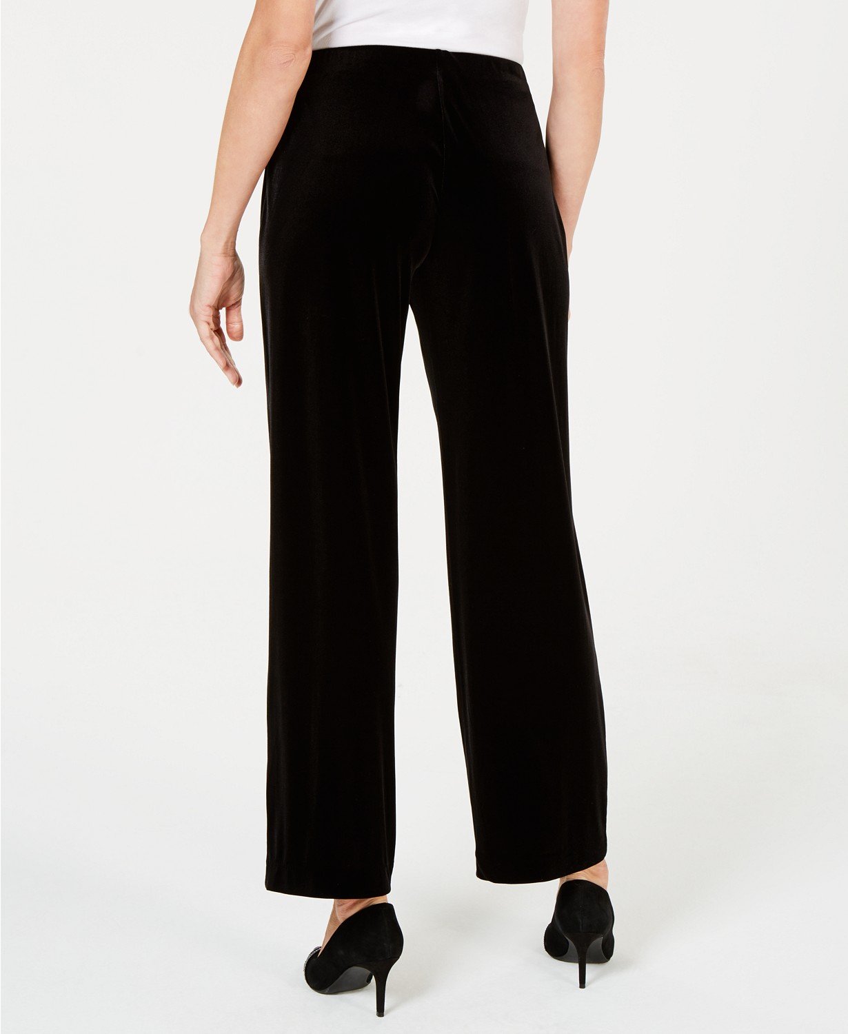 fani Velvet Wide-Leg Pants - TopLine Fashion Lounge