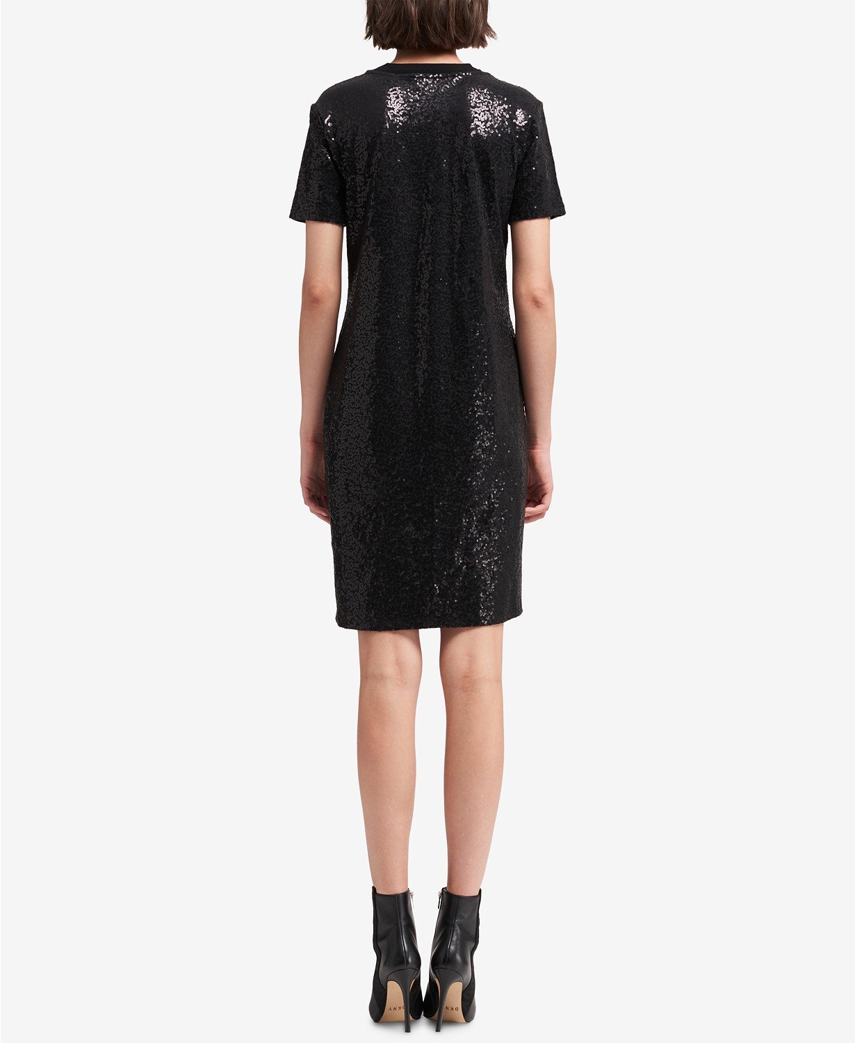 Dkny Sequined T-Shirt Dress - TopLine Fashion Lounge